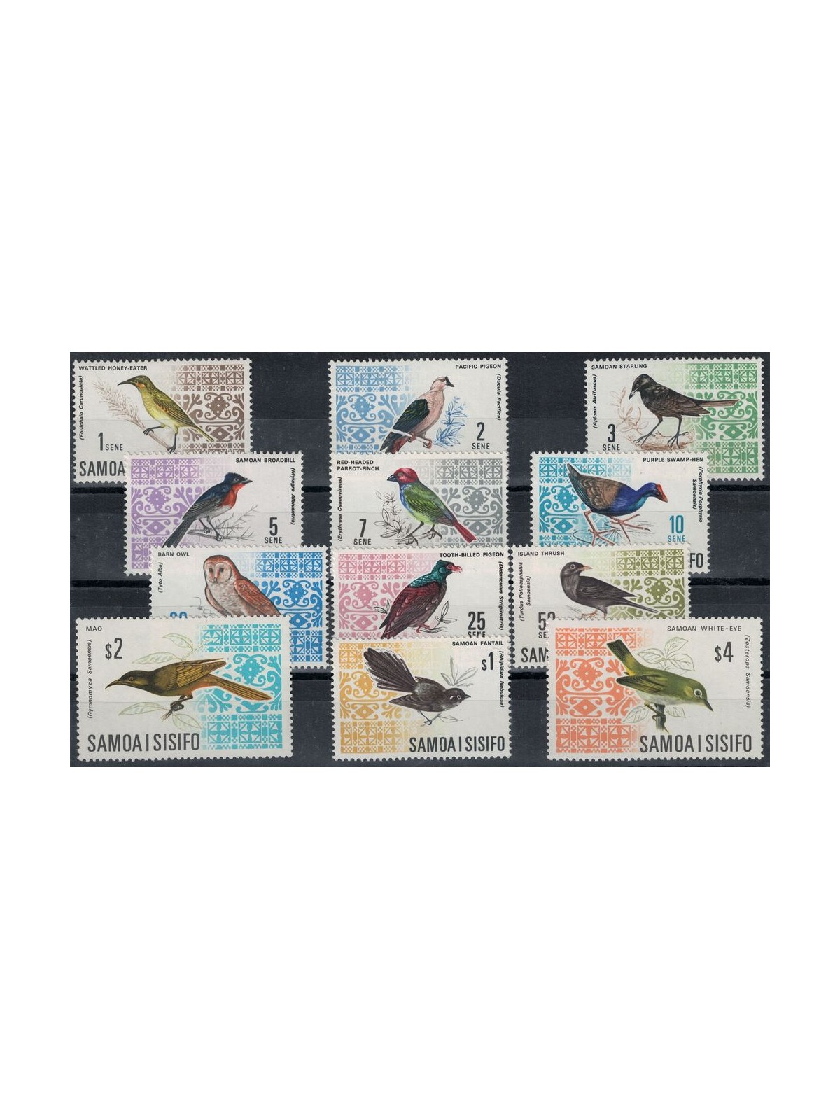 SAMOA I SISIFO 1967-69 Ordinary series, birds 12v MNH**