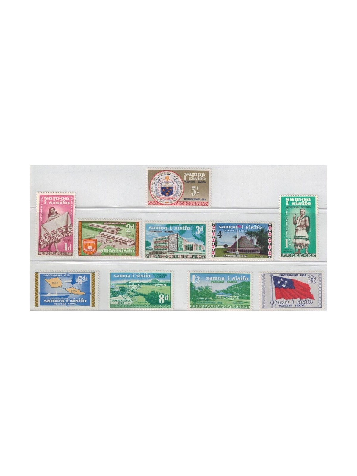 SAMOA I SISIFO 1962 Indipendenza 10v MNH**