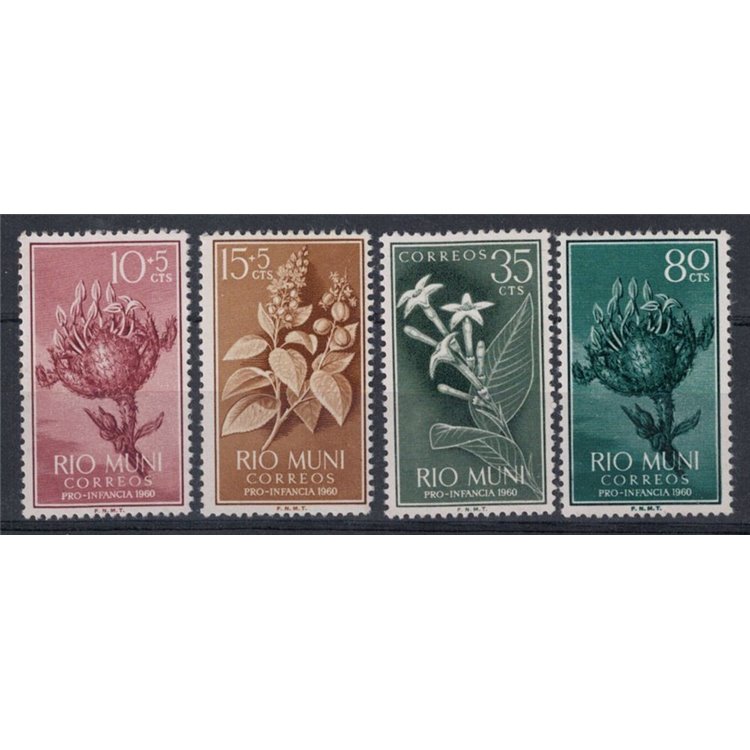 RIO MUNI 1960 Pro infanzia 4v MNH**
