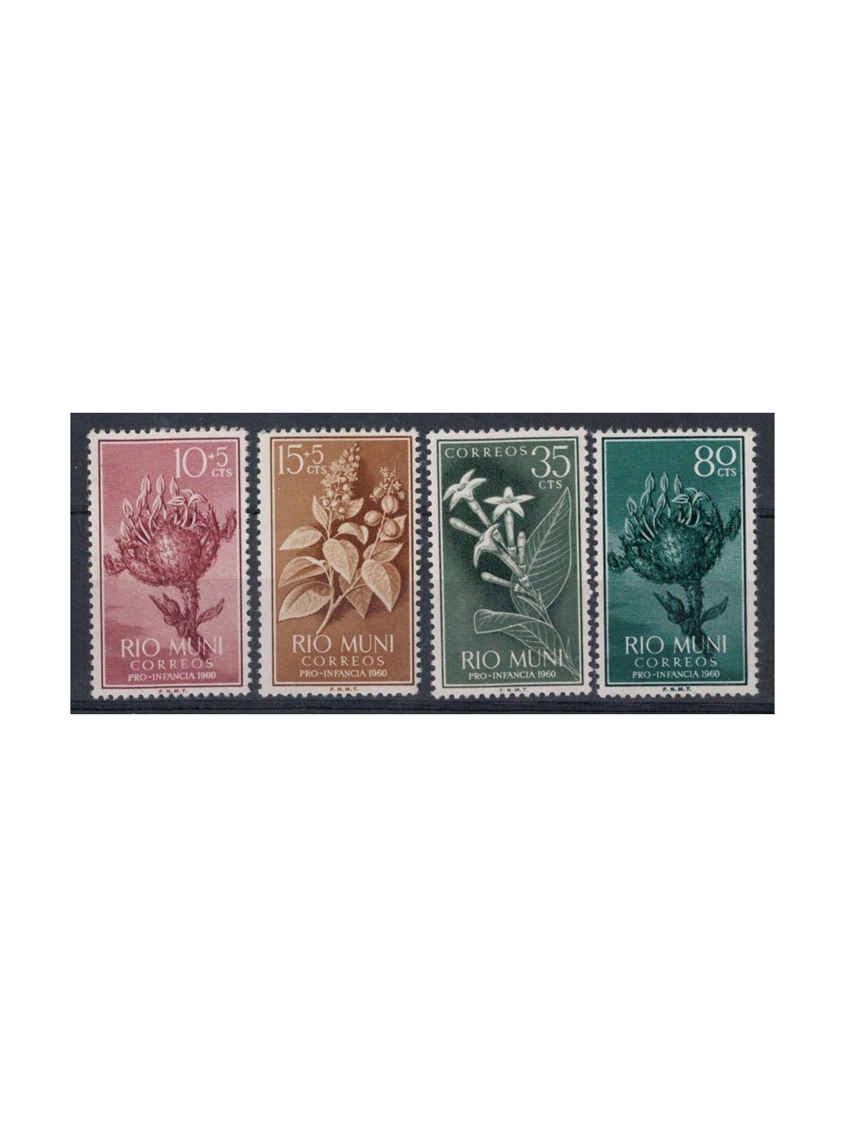 RIO MUNI 1960 Pro infanzia 4v MNH**