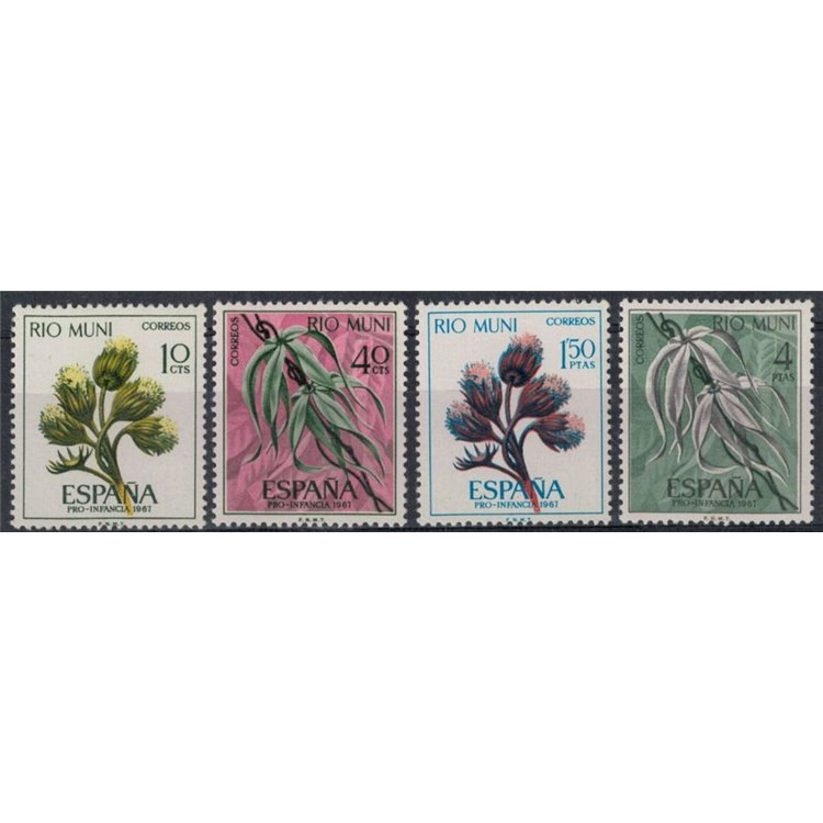 RIO MUNI 1967 Pro childhood 4v MNH**