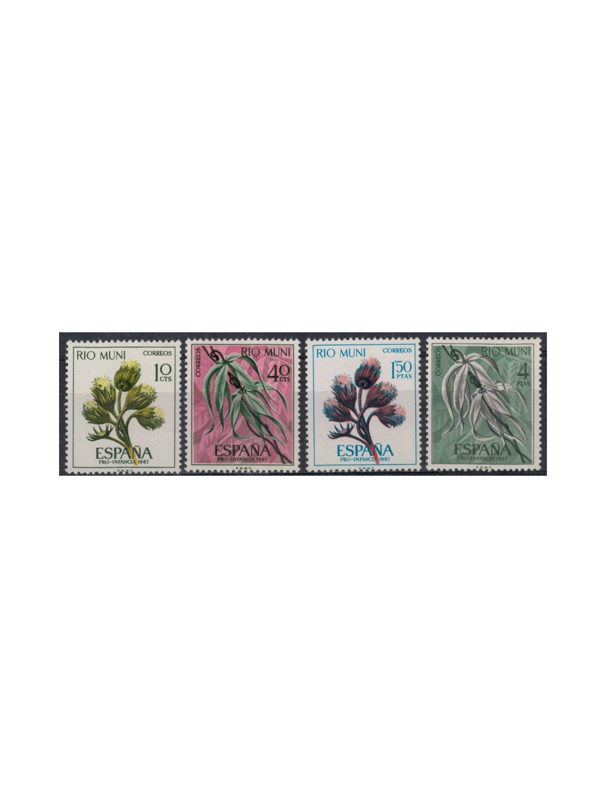 RIO MUNI 1967 Pro infanzia 4v MNH**