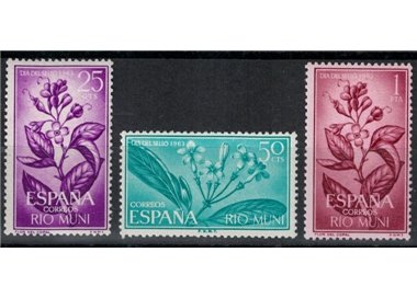 RIO MUNI 1964 Stamp Day 3v MNH**