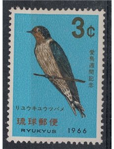 RYUKYU 1966 Bird Week MNH**