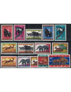 RUANDA URUNDI 1959-61 Fauna, animali 14v MNH**