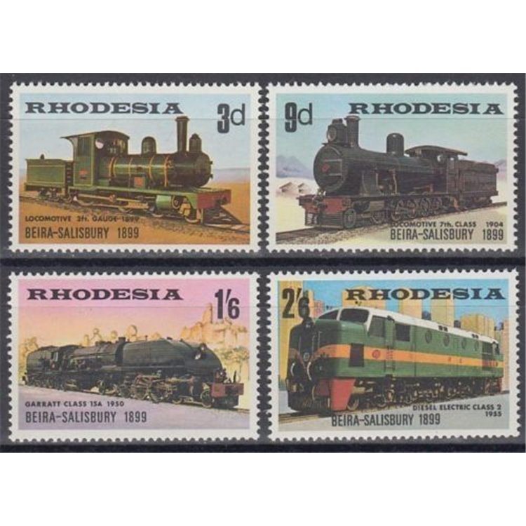 RHODESIA 1969 Anniversario della ferrovia Beira-Salisbury 4v MNH**