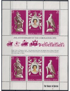 SAMOA I SISYPHO 1978 Silver Jubilee m/s MNH**