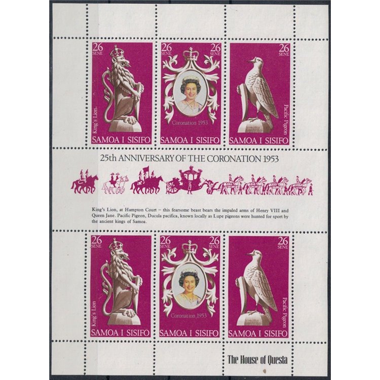 SAMOA I SISIFO 1978 Silver Jubilee MF MNH**