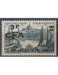 REUNION 1955-56 Marseilles 3f out of 8f MNH**