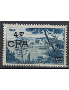REUNION 1955-56 Nice 4f su 10f MNH**