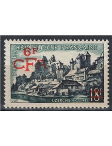 REUNION 1955-56 Uzerche 6f su 18f MNH**