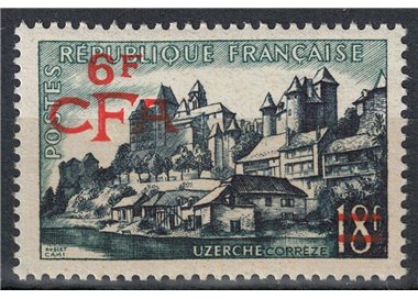REUNION 1955-56 Uzerche 6f on 18f MNH**