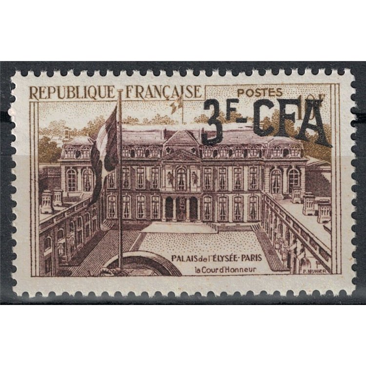 REUNION 1957-59 Elisée 3f su 10f MNH**