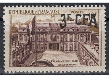 REUNION 1957-59 Elisée 3f su 10f MNH**