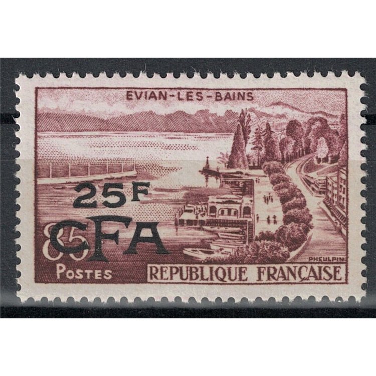 REUNION 1957-59 Evian 25f su 85f MNH**