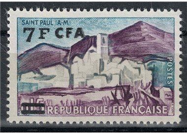 REUNION 1961-65 Saint Paul 7f on 15c MNH**