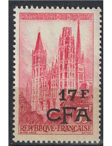 REUNION 1957-59 Rouen 17f su 35f MNH**