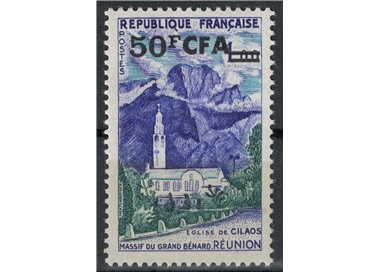REUNION 1961-65 Cilaos 50f on 1f MNH**