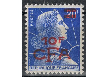 REUNION 1957-59 Marianne 10f on 20f MNH**