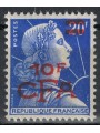 REUNION 1957-59 Marianne 10f on 20f MNH**