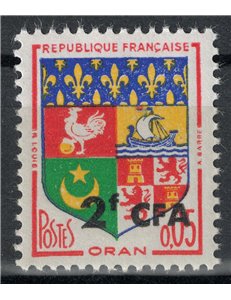 REUNION 1961-65 Oran 2f su 5c MNH**