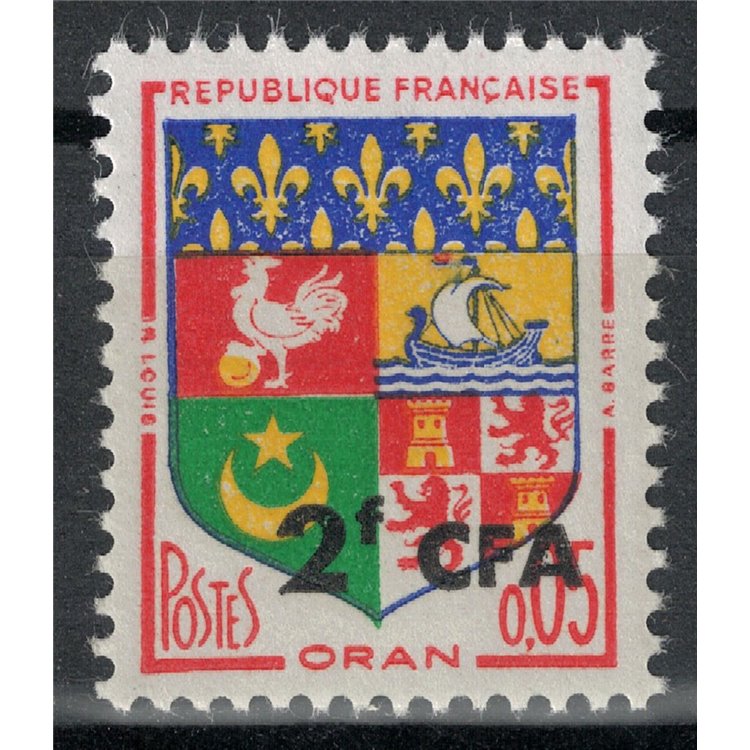 REUNION 1961-65 Oran 2f su 5c MNH**