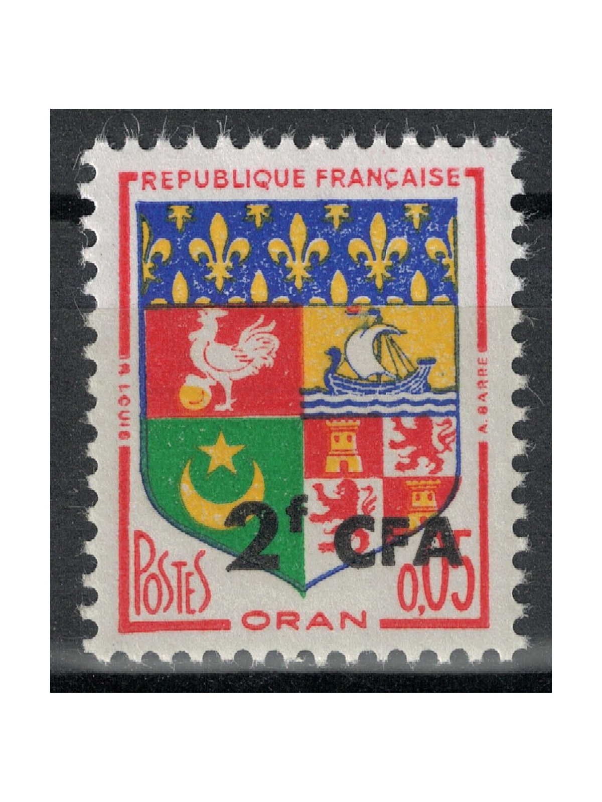REUNION 1961-65 Oran 2f su 5c MNH**