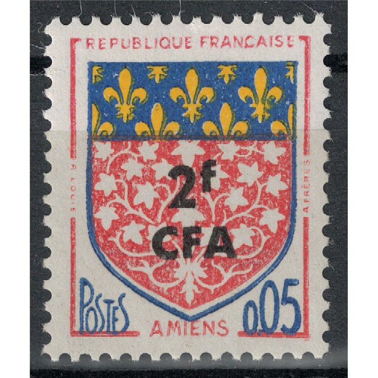 REUNION 1961-65 Amiens 2f on 5c MNH**