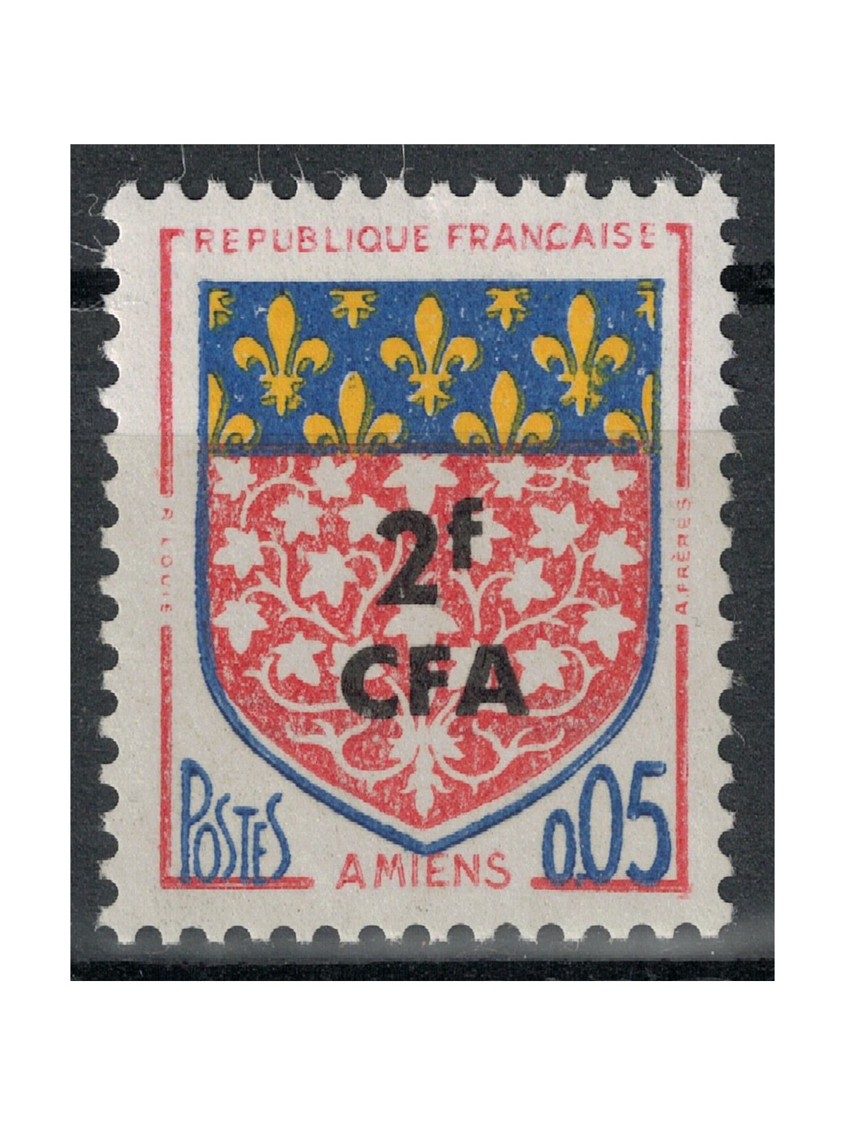REUNION 1961-65 Amiens 2f su 5c MNH**