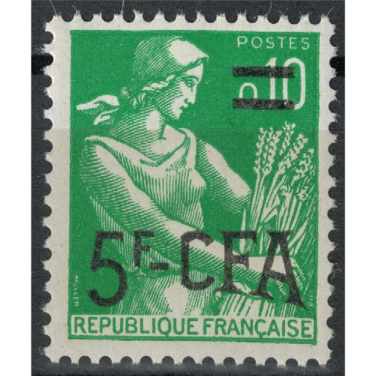 REUNION 1961-65 Moissonneuse 5f su 10c MNH**