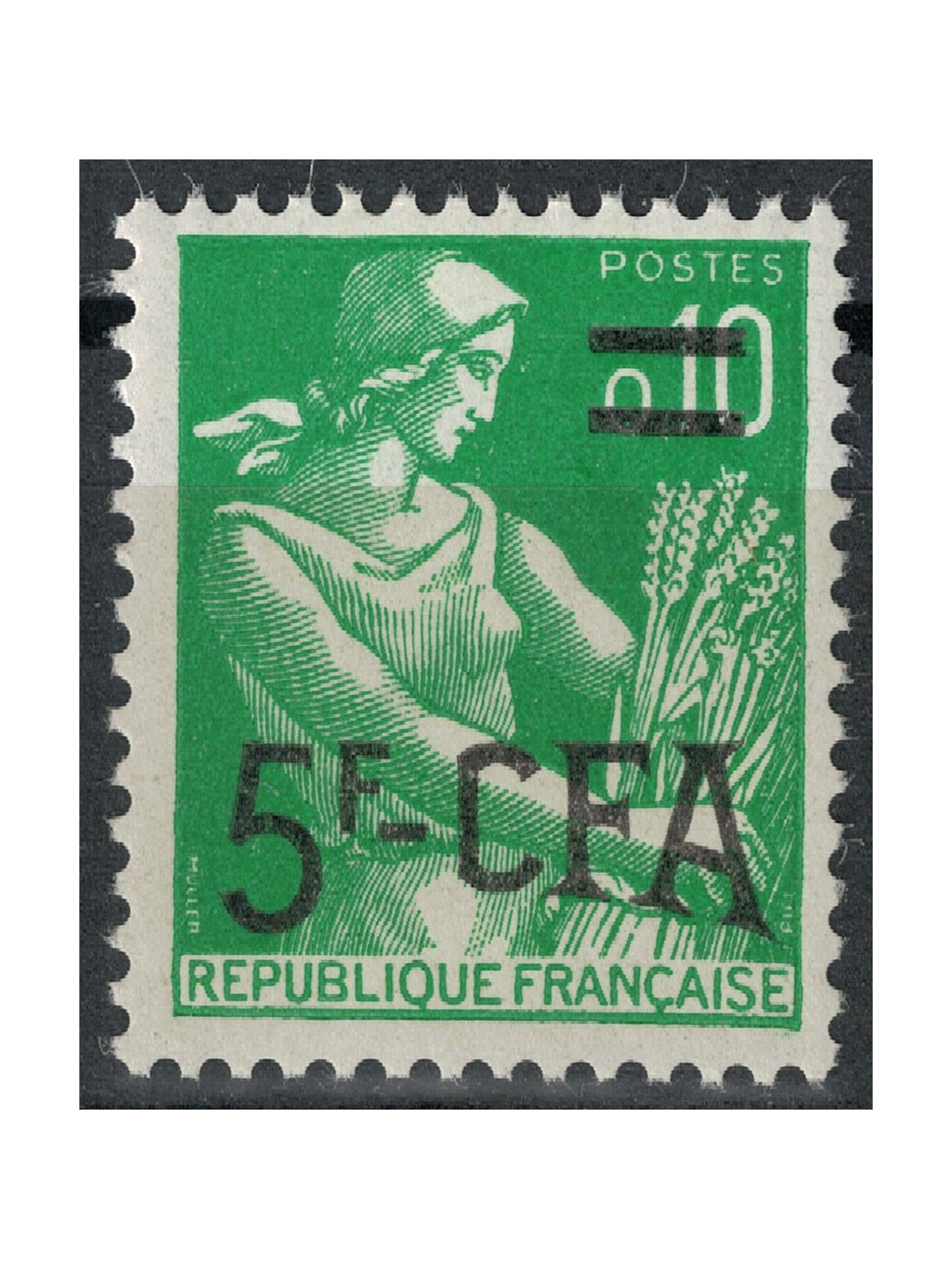 REUNION 1961-65 Moissonneuse 5f su 10c MNH**