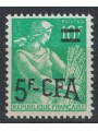 REUNION 1957-59 Moissonneuse 5f on 10f MNH**