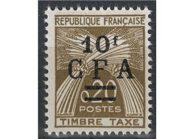 REUNION 1962-64 Segnatasse 10f su 20c MNH**