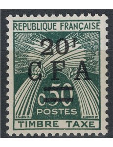REUNION 1962-64 Postage Due 20f on 50c MNH**