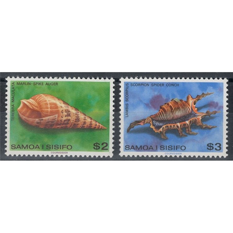 SAMOA I SISYPHUS 1979 Ordinary set, shells 2v MNH**