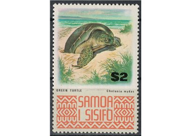 SAMOA I SISYPHOUS 1973 Ordinary series, sea turtle MNH**