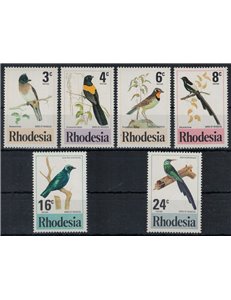 RHODESIA 1977 Fauna, birds 6v MNH**