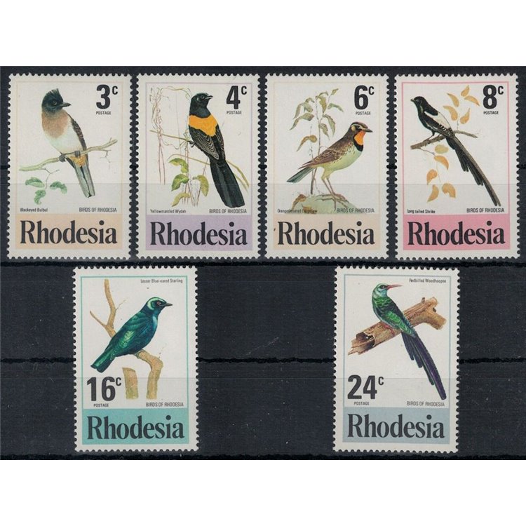 RHODESIA 1977 Fauna, uccelli 6v MNH**
