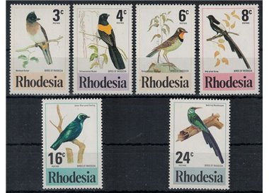 RHODESIA 1977 Fauna, birds 6v MNH**
