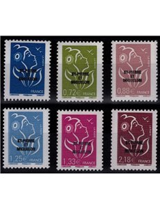 SAINT PIERRE AND MIQUELON 2008 Marianne of the French 6v MNH**