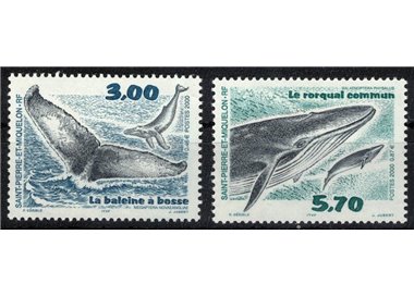 SAINT PIERRE E MIQUELON 2000 Fauna (cetacei) 2v MNH**