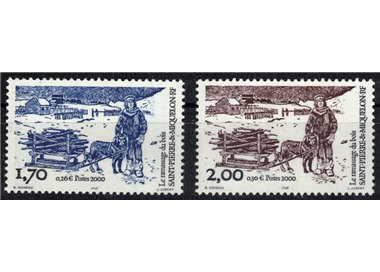 SAINT PIERRE AND MIQUELON 2000 Wood stocks 2v MNH**