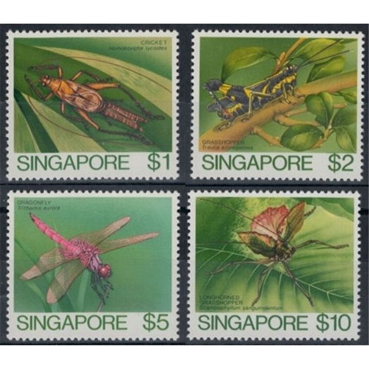 SINGAPORE 1985 Insects 4v MNH**