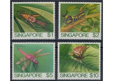 SINGAPORE 1985 Insetti 4v MNH**