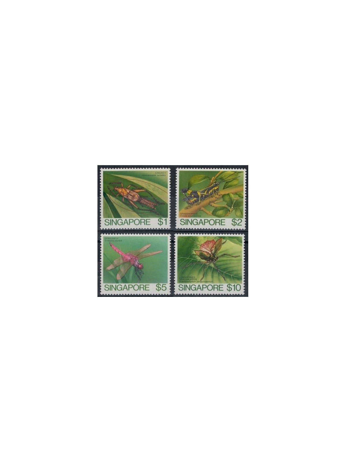 SINGAPORE 1985 Insects 4v MNH**