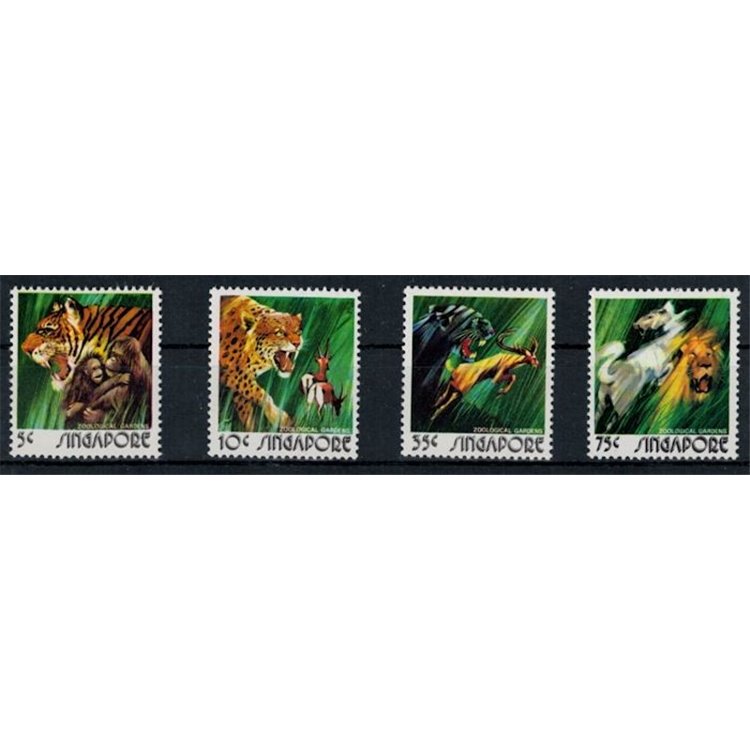 SINGAPORE 1973 Animals 4 v