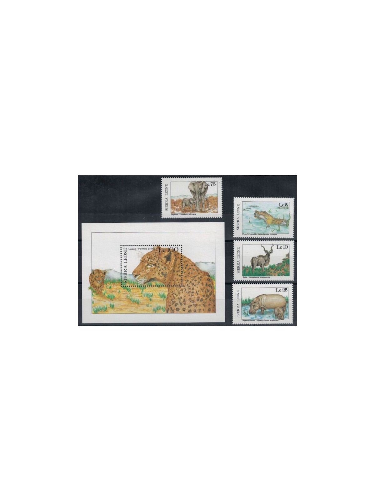 SIERRA LEONE 1987 Fauna 4v + 1 s/s MNH**