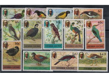 SIERRA LEONE 1981 Birds (with year) 13v MNH**