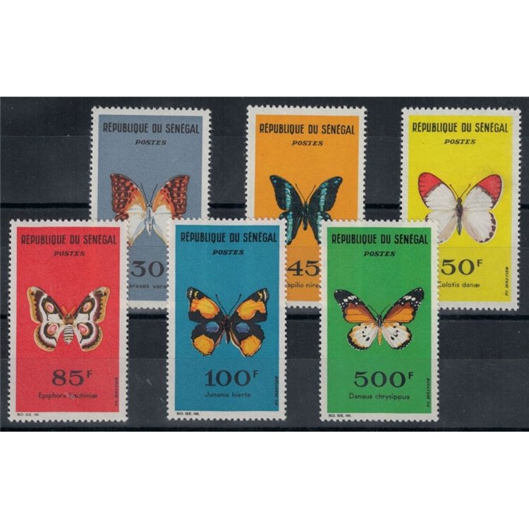 SENEGAL 1963 Fauna, butterflies 6v MNH**