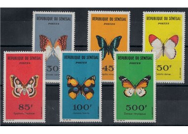 SENEGAL 1963 Fauna, butterflies 6v MNH**